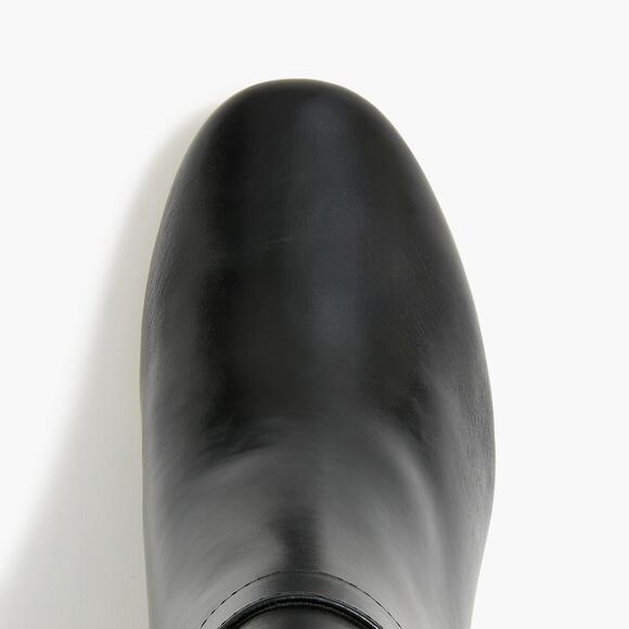 J. Crew Leather Chelsea Elastic Ankle Booties Round Toe Black Size US 8.5 NWOB - Picture 3 of 13